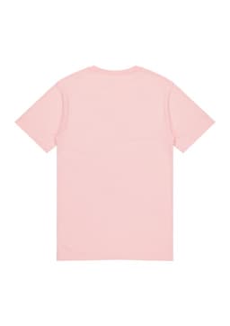 A pink short sleeve tee for kids with a plain back and no visible branding.