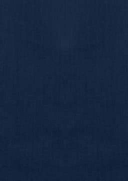 A dark navy blue short sleeve button-up shirt with a subtle texture and a logo on the chest.
