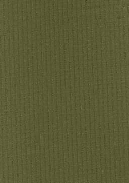 A khaki long sleeve button-up shirt with a textured fabric. The shirt features a logo on the chest.