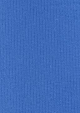 A textured blue fabric showcasing a smooth, consistent surface, ideal for casual button-up shirts.