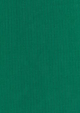 A textured green fabric displaying vertical stripes, suitable for a long sleeve shirt. It has a subtle sheen and depth.