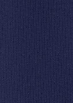 A textured, navy blue fabric featuring a ribbed pattern, suitable for men's outdoor long sleeve shirts.