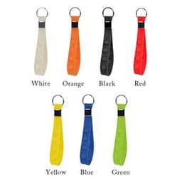 A range of Push Pop Stress Reliever Keychains in white, orange, black, red, yellow, blue, and green with a keyring.