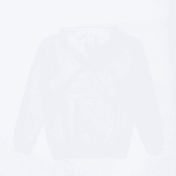 A light-coloured hoodie with a hood and front pocket, displaying a simple design and no visible logos.