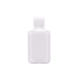 A white bottle of 60ml sunscreen lotion, featuring a secure cap and a plain label.