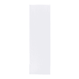 A white gym towel featuring a logo, suitable for leisure and outdoor activities.