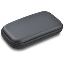 A sleek, black Medium EVA Zipper Case with a smooth exterior and a zip closure.