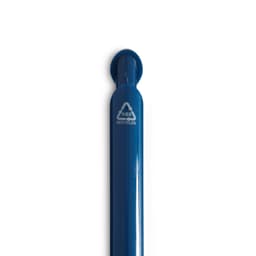 A blue Octave gel ink pen with a recycled material logo on the side.
