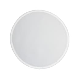 A circular, flat product with a plain white surface and a white border, resembling a disc or plate.