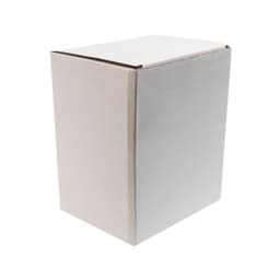 A plain, unbranded box with a rectangular shape, featuring a solid, light-colored exterior.