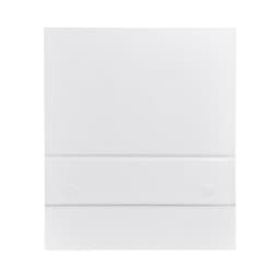 A large white magnetic gift box with a sleek, minimalist design and a branding logo on the surface.