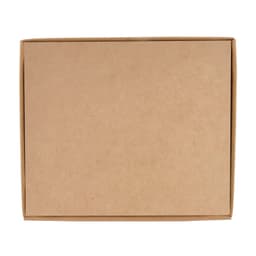 A kraft paper gift box with a simple flap closure, suitable for packaging various items.