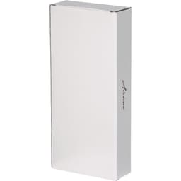 A drink bottle opener in a white box, featuring a logo, designed for keyring or tool use.