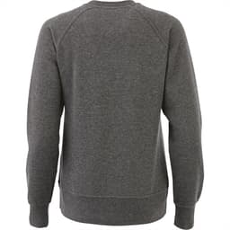 A grey women's fleece crew jumper with a classic fit and long sleeves. The back features no visible logos.
