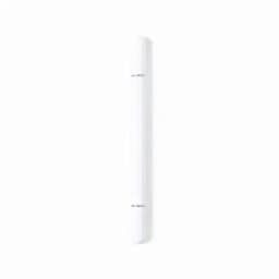 A drink bottle in white with a sleek design and a logo on the surface.