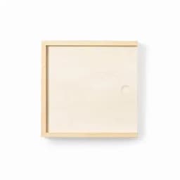 A blank canvas with a wooden frame, featuring a small hole on one side.