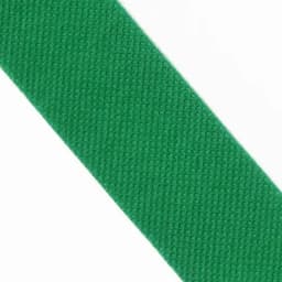 A green textured strap, featuring a woven pattern, displayed against a white background.