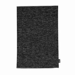 A fabric product in a textured grey colour, featuring a small logo tag on the edge.
