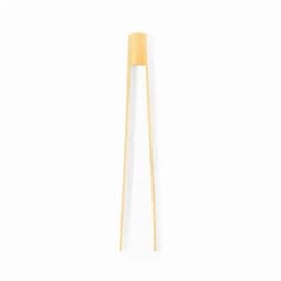 A pair of bamboo chopsticks with a smooth, natural finish and a rounded end.