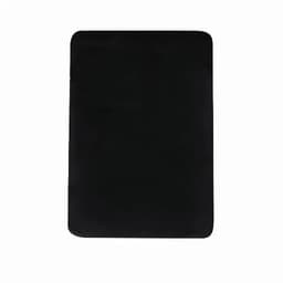 A black promotional product with a smooth surface, featuring a subtle branding logo.