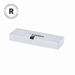 A sleek white box with 'LIMITED edition' printed on the top and featuring a logo.