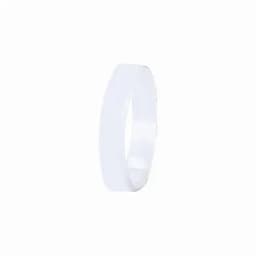 A white elastic band with a smooth surface, suitable for securing items together.