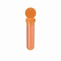 A drink bottle in an orange colour with a matching cap, featuring a logo on the body.