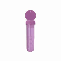 A drink bottle in a transparent purple design with a lid, featuring a rounded shape and a branding logo.
