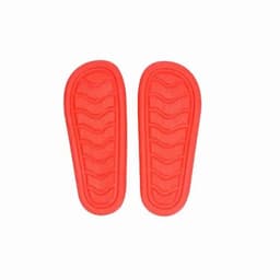 A pair of red shoe insoles with a textured pattern, designed for comfort and support.