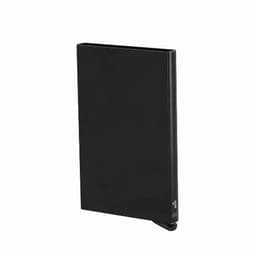 A black promotional product named "Randolph" with a sleek design and a logo on it.