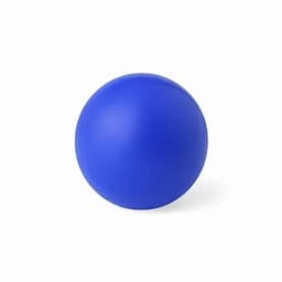 A blue ball with a smooth surface, featuring a round shape and no visible logos or branding.