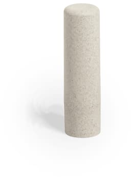 A cylindrical grey drink bottle with a smooth surface, featuring a minimalist design and a subtle branding.