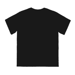 A black youth T-shirt with short sleeves and a plain design, featuring a logo.