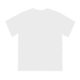 A white youth T-shirt with a round neck and short sleeves, featuring a logo on the front.