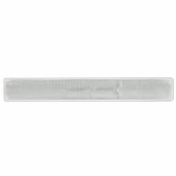 A reflective slap wristband in a light grey colour, featuring a logo or branding.