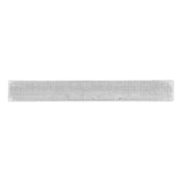 A reflective slap wristband in a transparent colour with a textured pattern and branding.