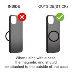 A drink bottle in stainless steel with a magnetic phone holder, featuring a sleek design and a logo.