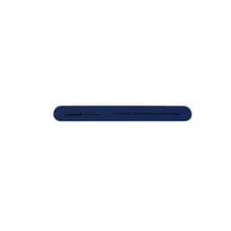 A blue silicone slap band features a logo and text about alcohol safety for under 18s.