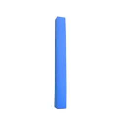 Blue sponge noodle cheerstick with a rectangular shape, featuring a solid colour and a smooth surface.