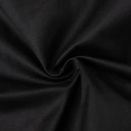 A black fabric displaying a spiral pattern, suitable for uniforms and chefwear. The material appears smooth and durable.