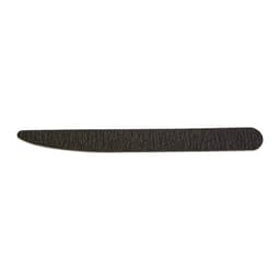A pack of 50 wooden nail files in a knife shape, featuring a textured black surface and rounded edge.