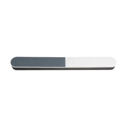 A pack of 10 triple-sided nail files in grey and white, displaying a smooth, sleek design.