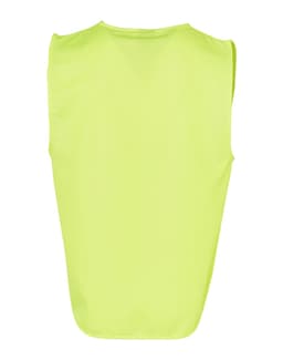 A bright yellow Hi-Vis safety vest with an ID pocket, featuring a simple back design and no visible logos.