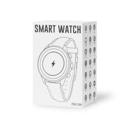 A packaging box for the Fronk Smart Watch, featuring a simple design with a light-coloured watch illustration and branding.