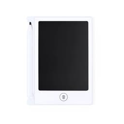 A white electronic notepad with a black writing surface and stylus attached. It has a logo at the bottom.