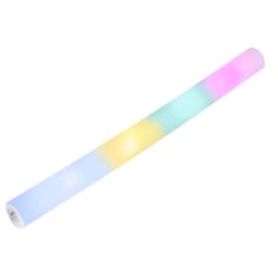A light bar featuring a gradient of pastel colours, including blue, green, yellow, and pink. It has a logo on one end.