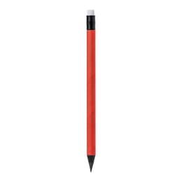 A red Depex pencil with a black grip and grey lead tip, featuring a branding logo.