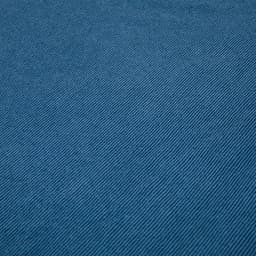 A polar fleece jacket in a solid, textured blue fabric, featuring a logo.