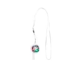 A novelty handheld game with red and green lights, attached to a white lanyard for easy carrying.