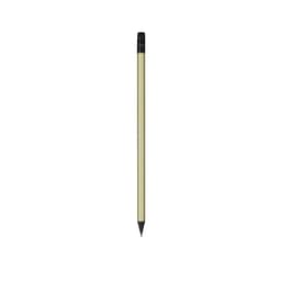 A coloured pencil with a black tip and a metallic gold barrel. The pencil has a logo at the top.